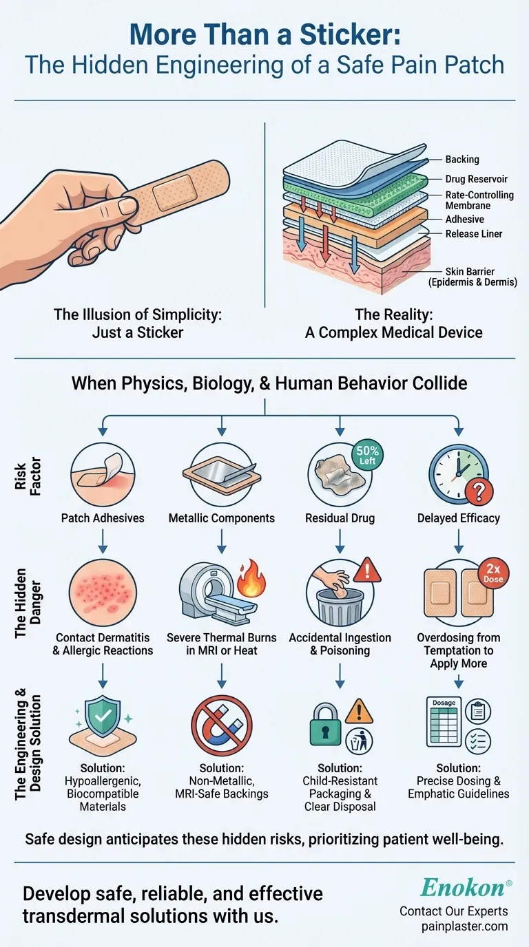 Más que una pegatina: La ingeniería oculta de un parche de dolor seguro Guía Visual