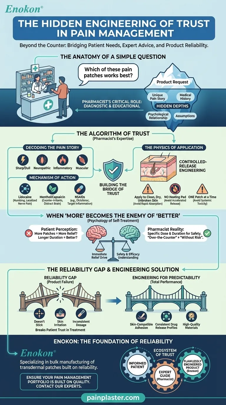 За гранью прилавка: скрытая инженерия доверия в лечении боли Визуальное руководство