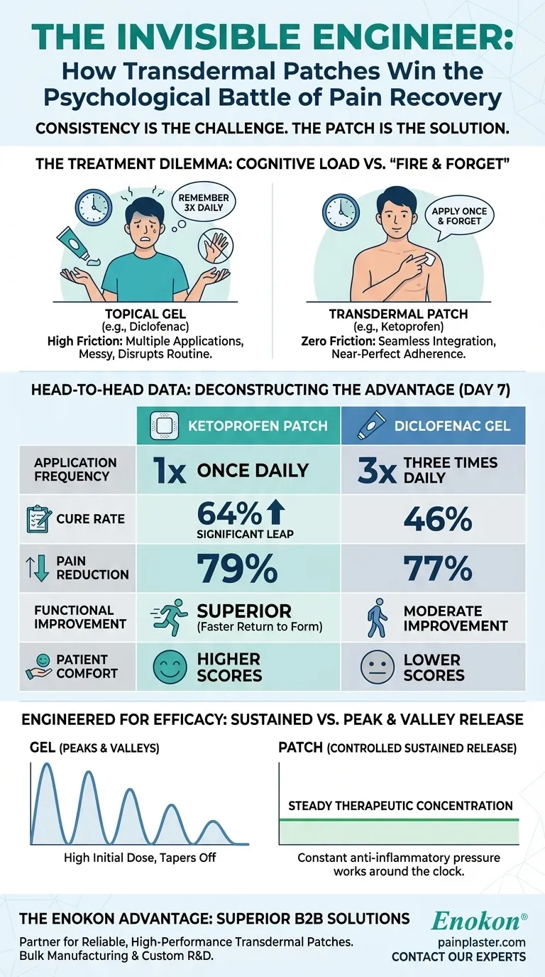 Невидимый инженер: как трансдермальные пластыри выигрывают психологическую битву в восстановлении после боли Визуальное руководство