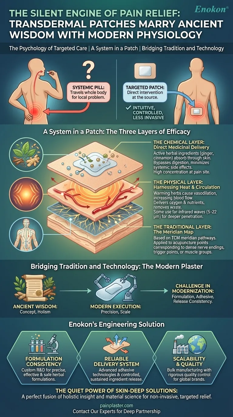 Die stille Kraft der Schmerzlinderung: Wie transdermale Pflaster alte Weisheit mit moderner Physiologie verbinden Visuelle Anleitung
