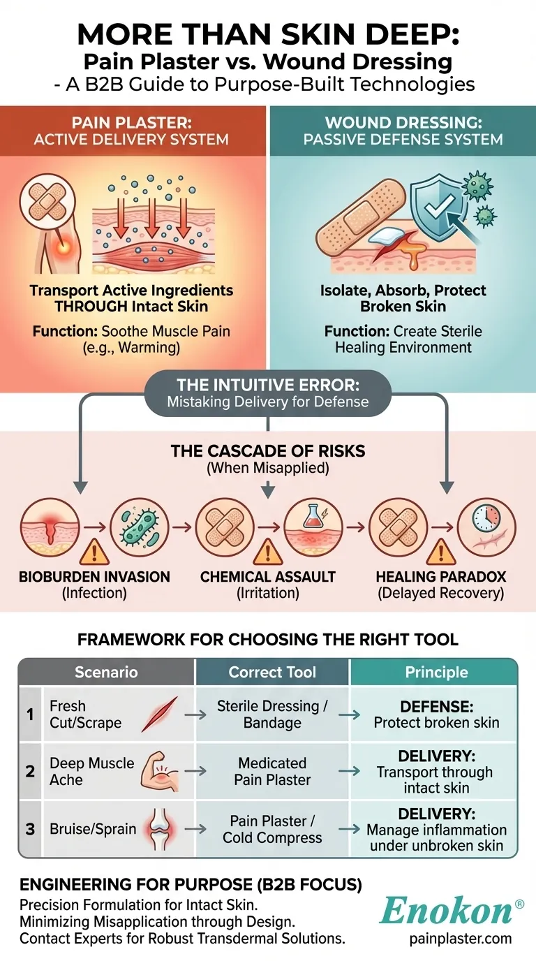 不止于表面：止痛贴与伤口敷料的关键区别 图解指南