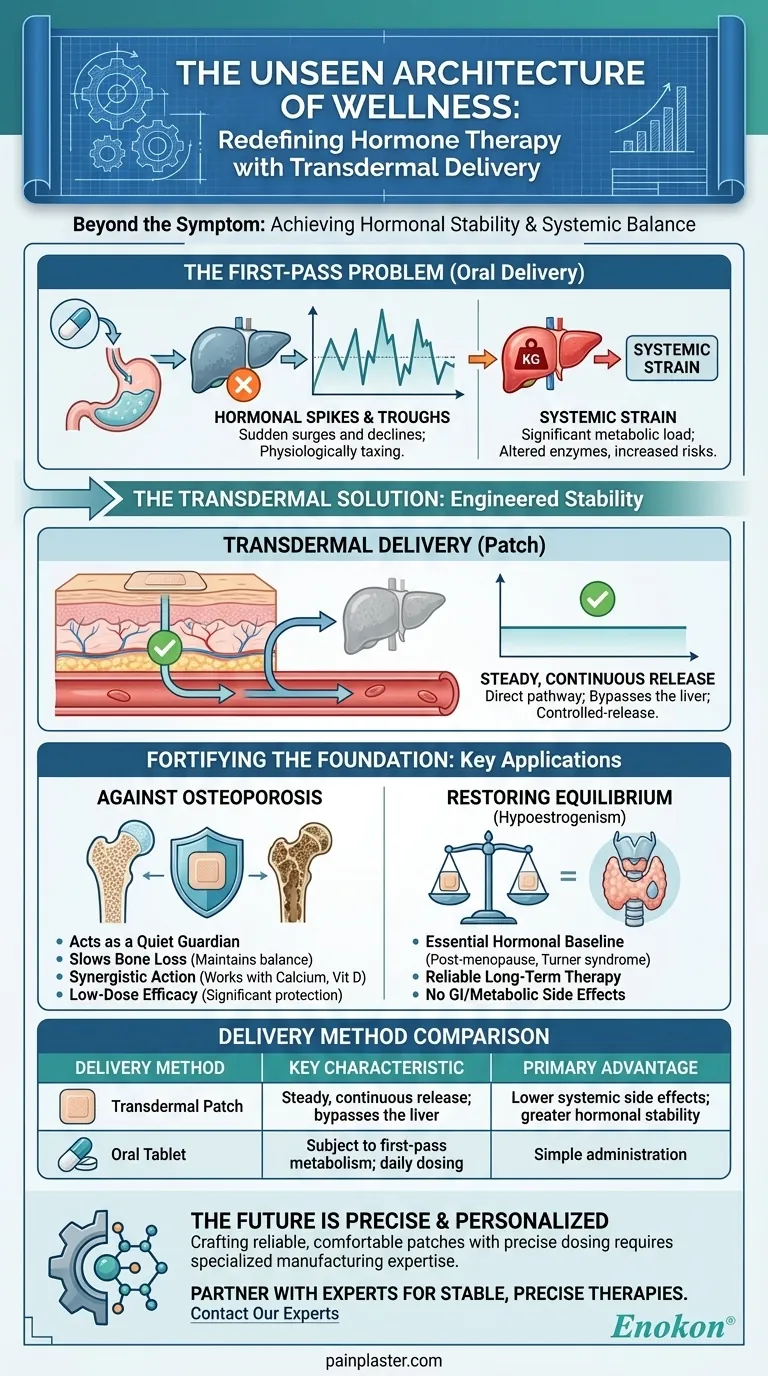 ウェルネスの目に見えないアーキテクチャ：経皮デリバリーがホルモン療法を再定義する方法 ビジュアルガイド