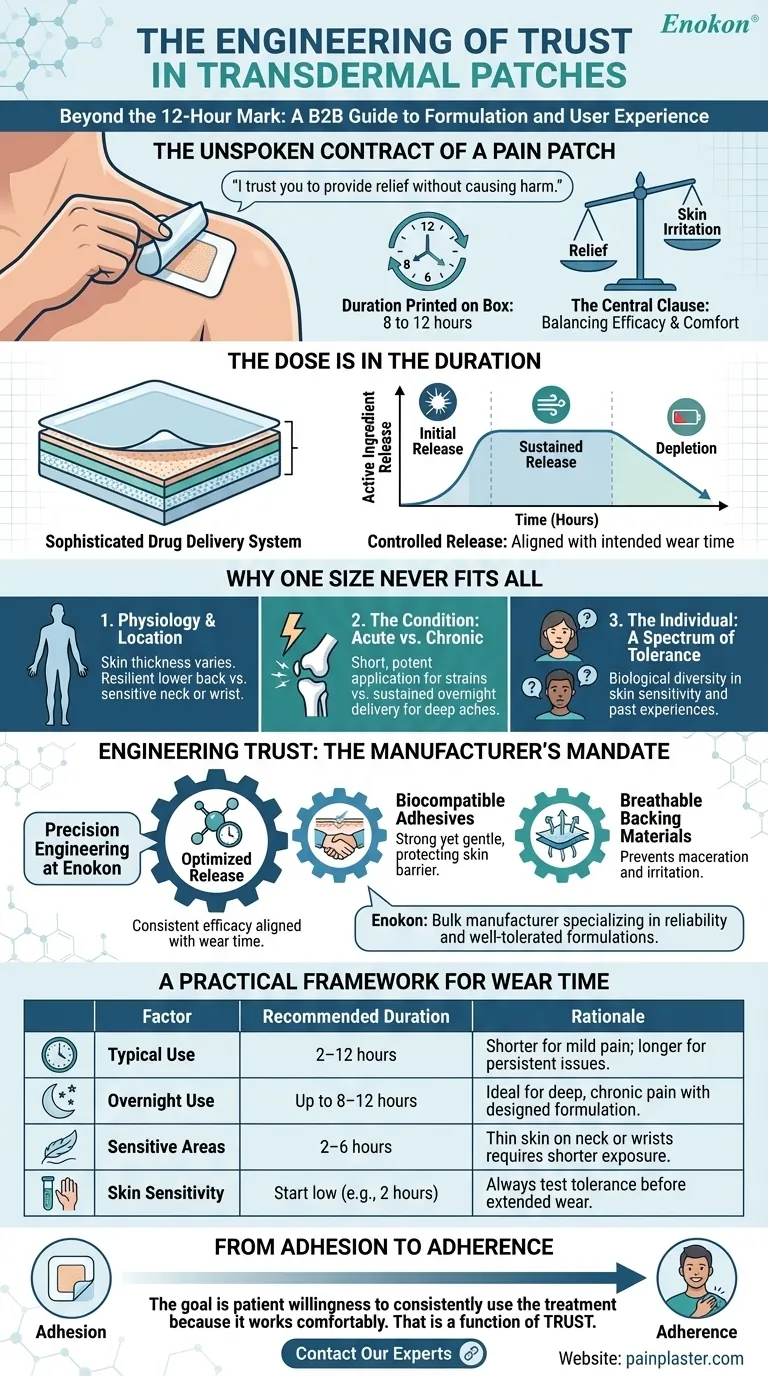 Beyond the 12-Hour Mark: The Engineering of Trust in Transdermal Patches Visual Guide