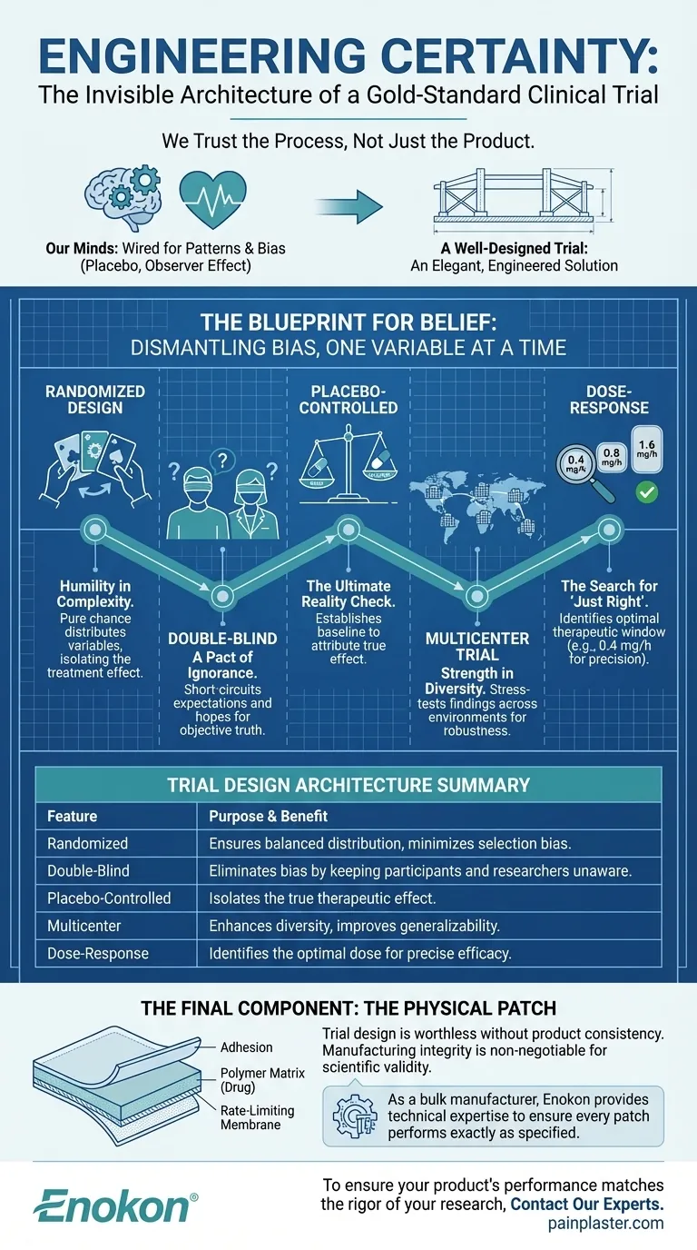 Certeza de Engenharia: A Arquitetura Invisível de um Ensaio Clínico Padrão Ouro Guia Visual