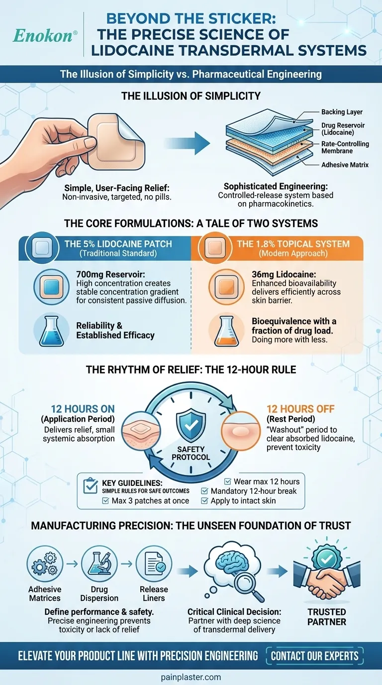 Beyond the Sticker: The Precise Science of Lidocaine Transdermal Systems Visual Guide
