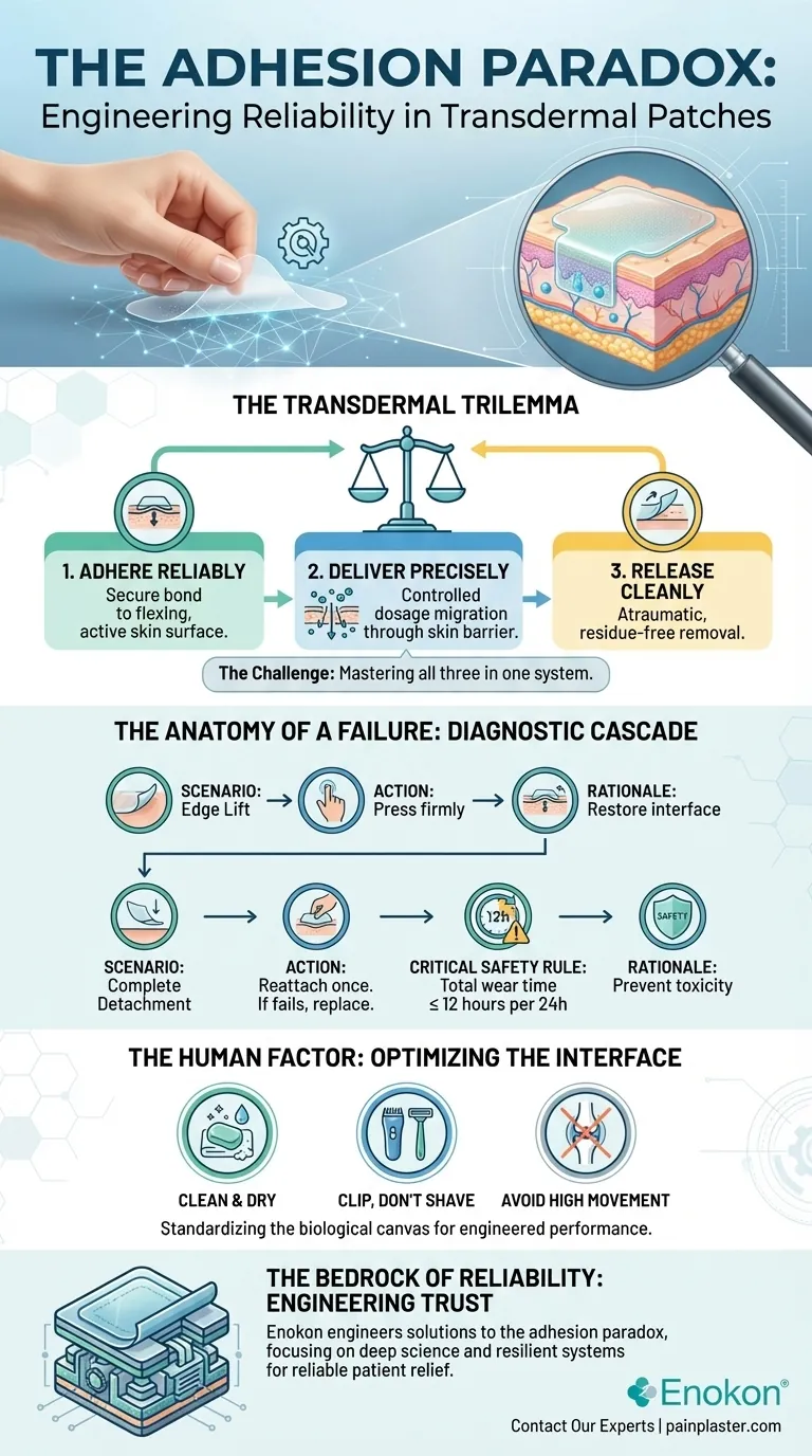 Das Adhäsionsparadoxon: Warum das Versagen eines einfachen Pflasters ein komplexes Ingenieurproblem darstellt Visuelle Anleitung