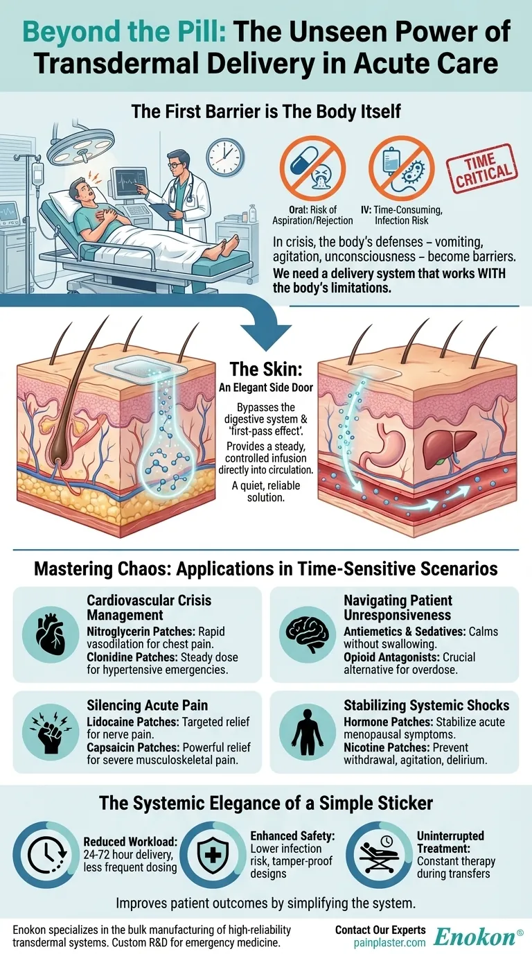 За гранью таблеток: Невидимая сила трансдермальной доставки в неотложной помощи Визуальное руководство