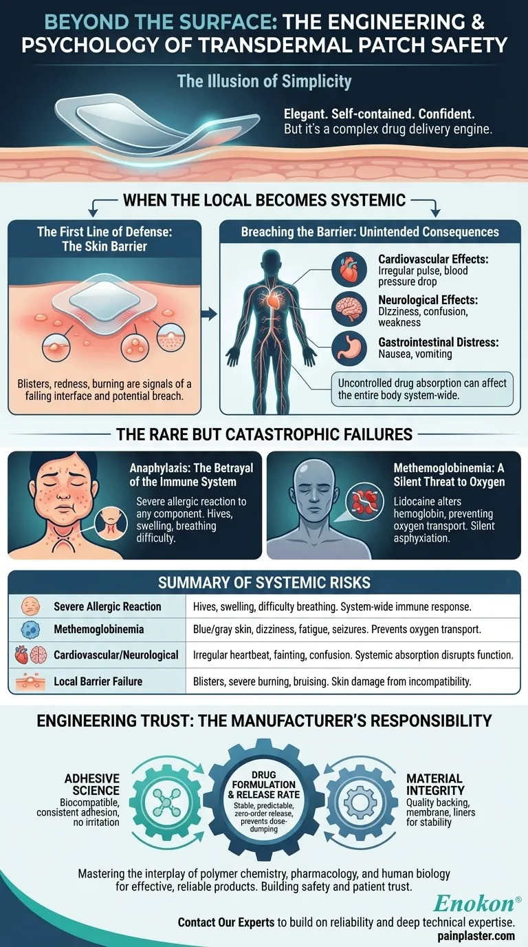 表面を超えて：経皮パッチの安全性における工学と心理学 ビジュアルガイド