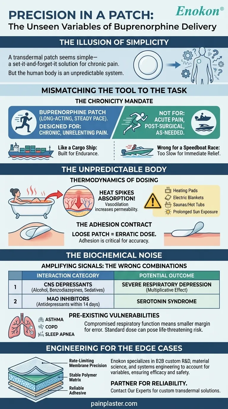 Precision in a Patch: The Unseen Variables of Buprenorphine Delivery Visual Guide