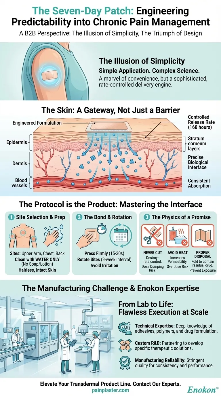 7日間パッチ：慢性疼痛管理における予測可能性の工学 ビジュアルガイド