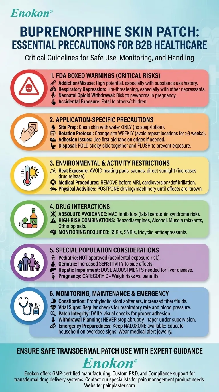 Welche Vorsichtsmaßnahmen sind bei der Anwendung des Buprenorphin-Pflasters zu beachten?Wichtige Sicherheitsrichtlinien für Patienten Visuelle Anleitung