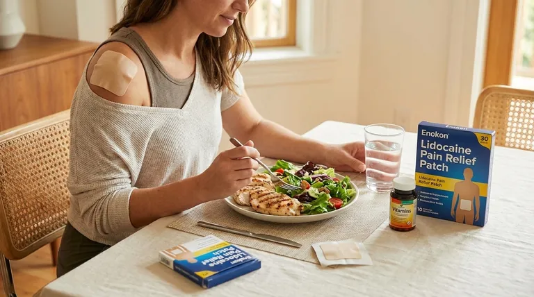 リドカイン経皮吸収製剤の使用中は、どのような食事指導に従うべきですか？安全使用のための主なガイドライン