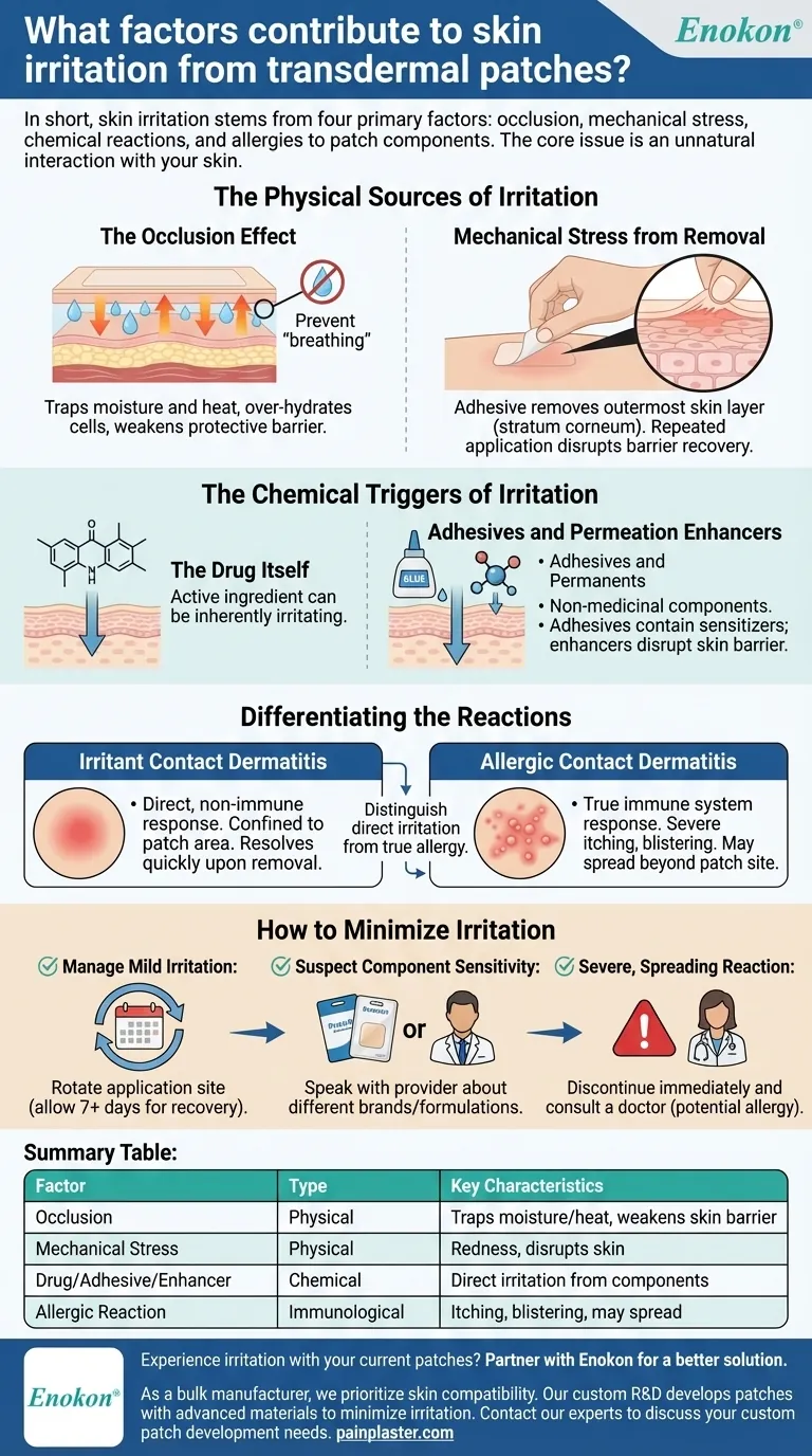 経皮パッチによる皮膚刺激の要因は？スマートなパッチデザインで不快感を最小限に抑える ビジュアルガイド
