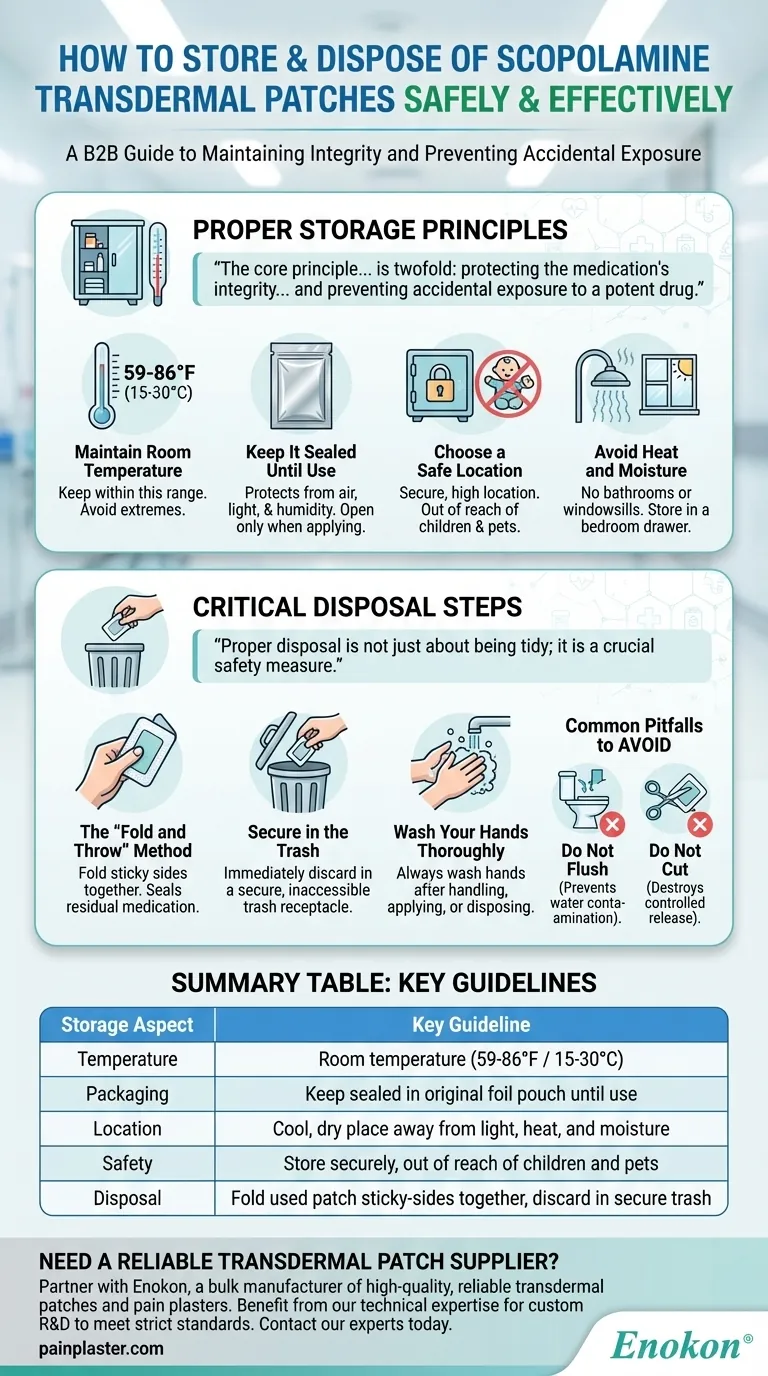 スコポラミン経皮吸収パッチの保管方法は？安全性と有効性のための必須ガイドライン ビジュアルガイド