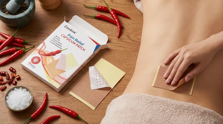 كيف يعمل جص الفليفلة الحلوة؟تخفيف الألم الطبيعي بالعلاج ثنائي المفعول