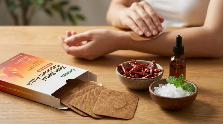 Qual é a diferença entre o emplastro de Capsicum normal e o emplastro com salicilato de metilo?