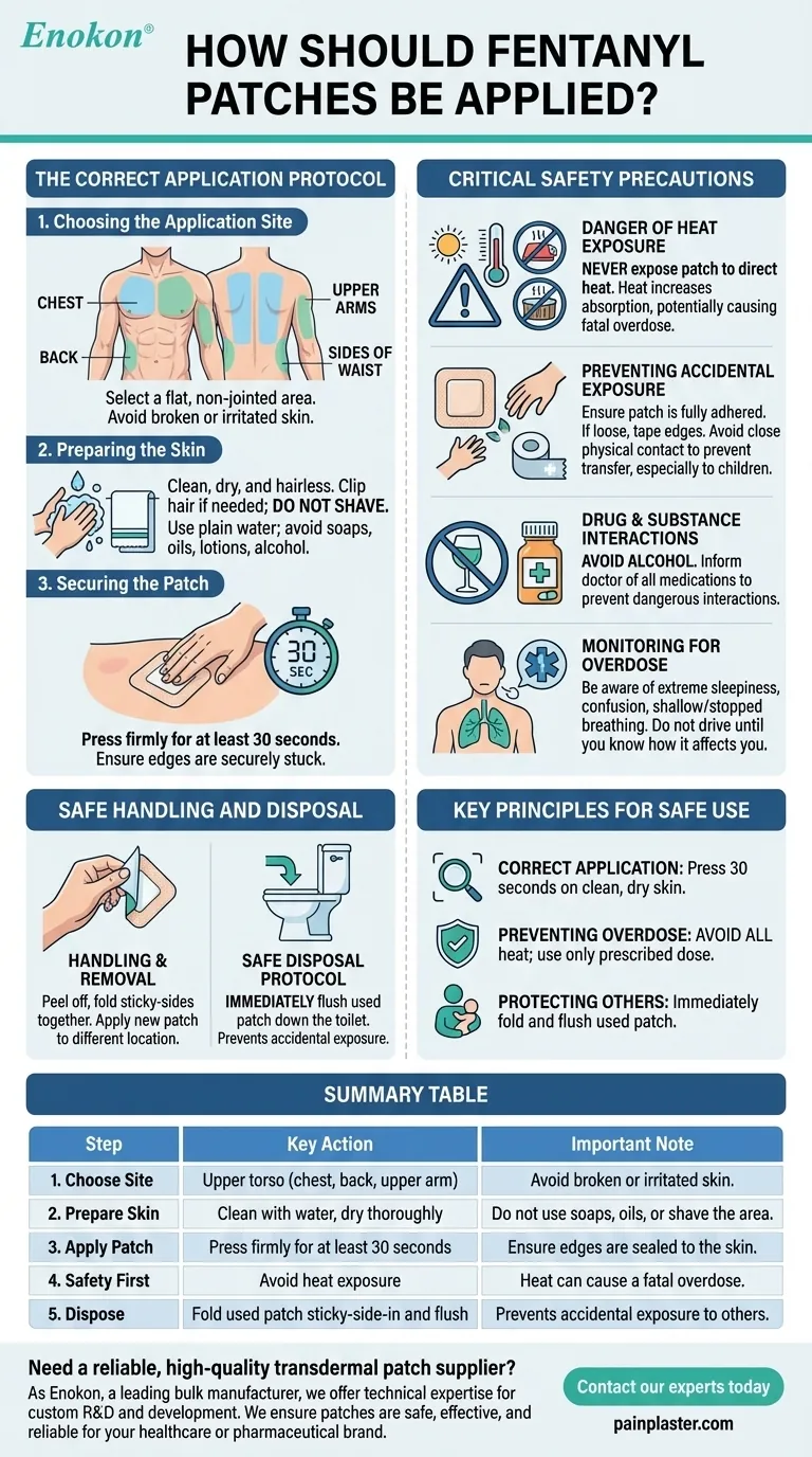 Como devem ser aplicados os pensos de fentanilo?Um guia passo-a-passo para uma utilização segura Guia Visual