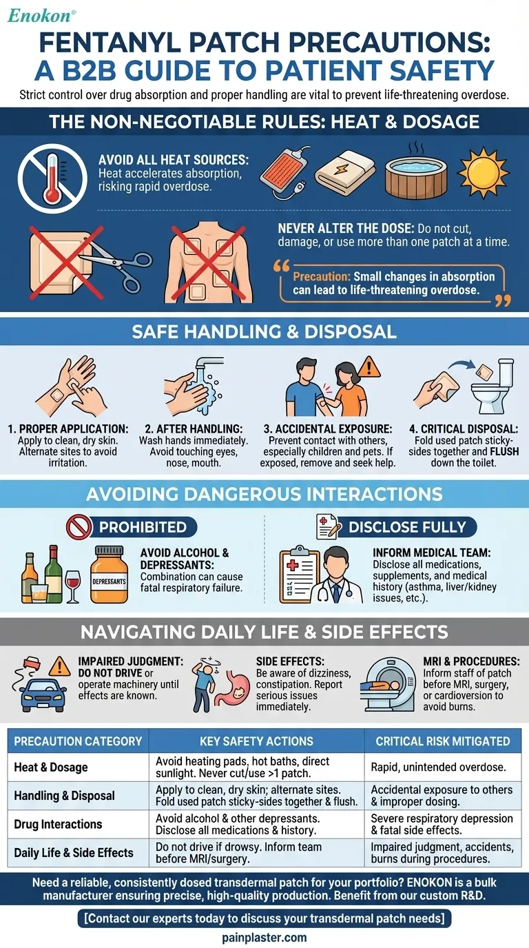What precautions should be taken when using fentanyl patches? Essential Safety Rules to Prevent Overdose Visual Guide