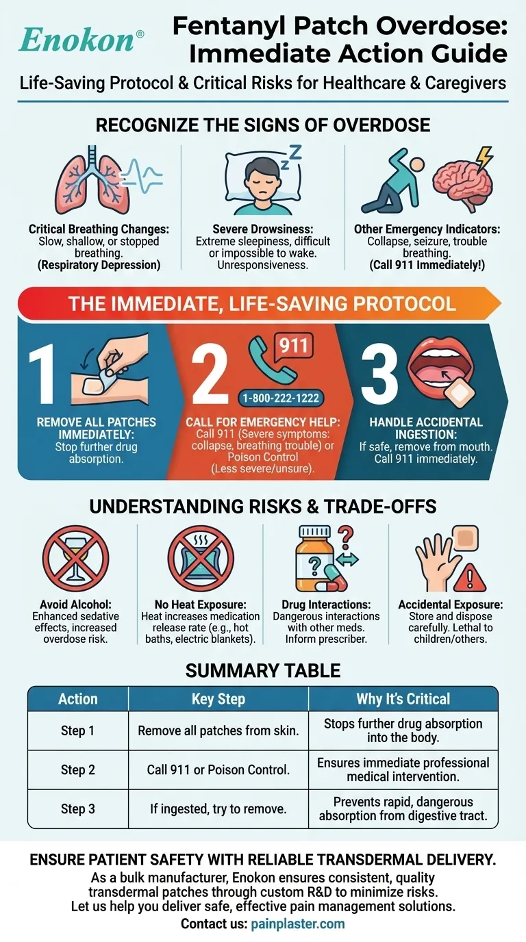 What should be done in case of a fentanyl patch overdose? Immediate Life-Saving Steps to Take Visual Guide