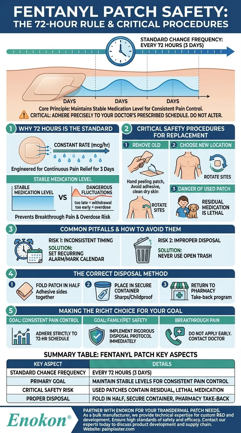 Con quale frequenza vanno cambiati i cerotti di fentanil?Linee guida fondamentali per un uso sicuro Guida Visiva