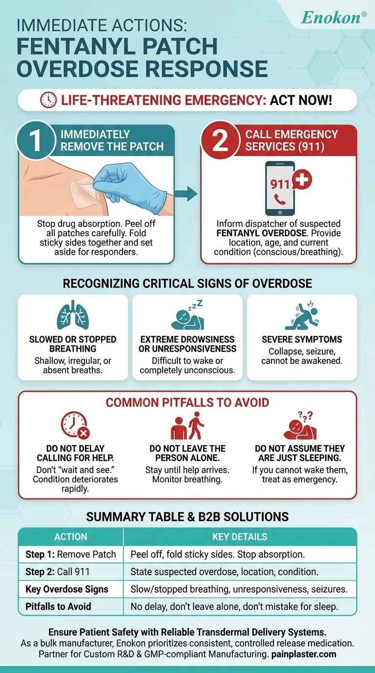 フェンタニル・パッチの過剰摂取の場合、直ちに取るべき行動とは？命を救うための緊急措置 ビジュアルガイド