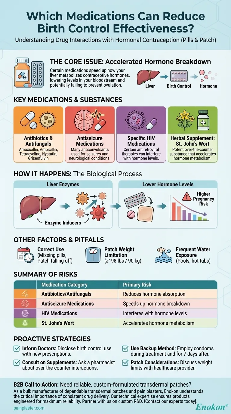 Welche Medikamente verringern die Wirksamkeit der Antibabypille oder des Pflasters?Erläuterung der wichtigsten Risiken Visuelle Anleitung