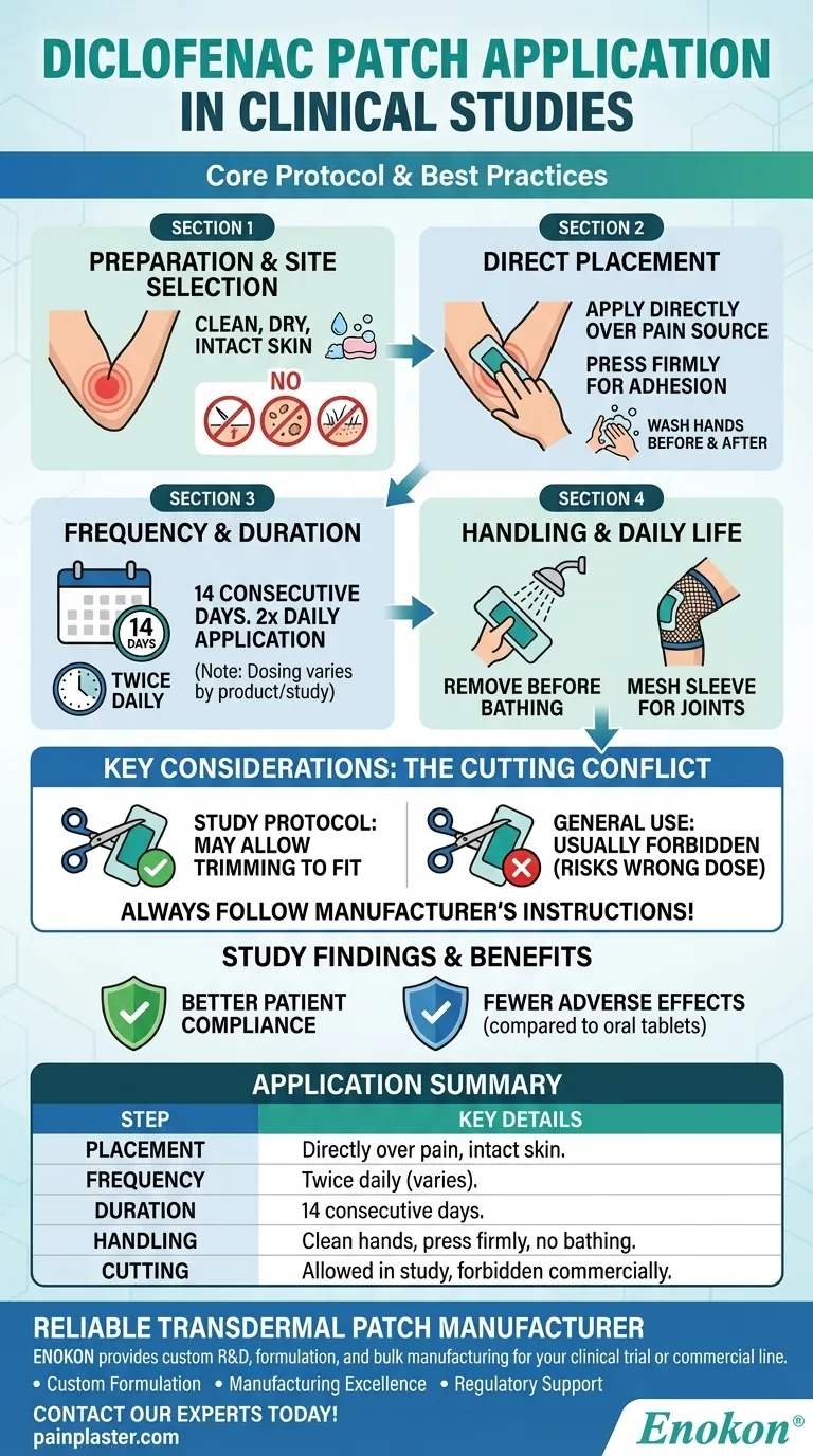 試験中、ジクロフェナクパッチはどのように貼付されたのか？主なステップと利点の説明 ビジュアルガイド