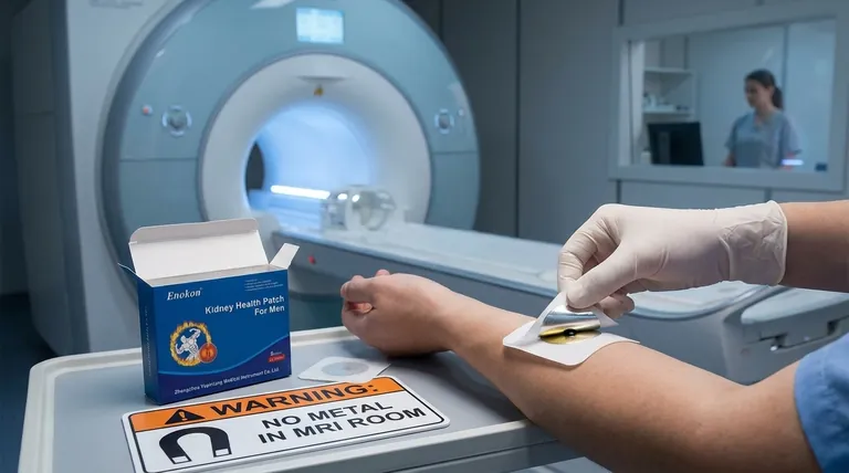 为什么应在核磁共振成像前取出东莨菪碱贴片?避免灼伤,确保成像安全