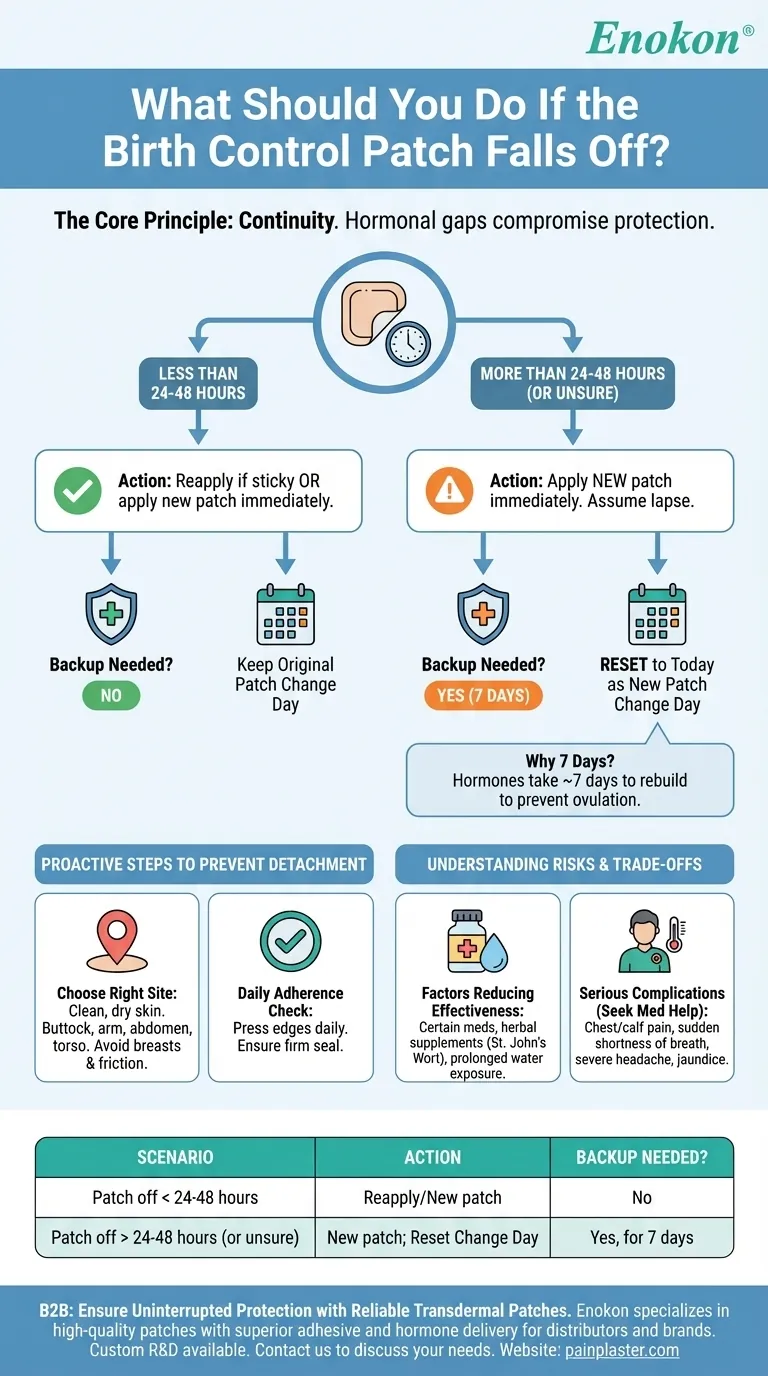 避孕贴脱落时该怎么办？快速修复和安全提示 图解指南