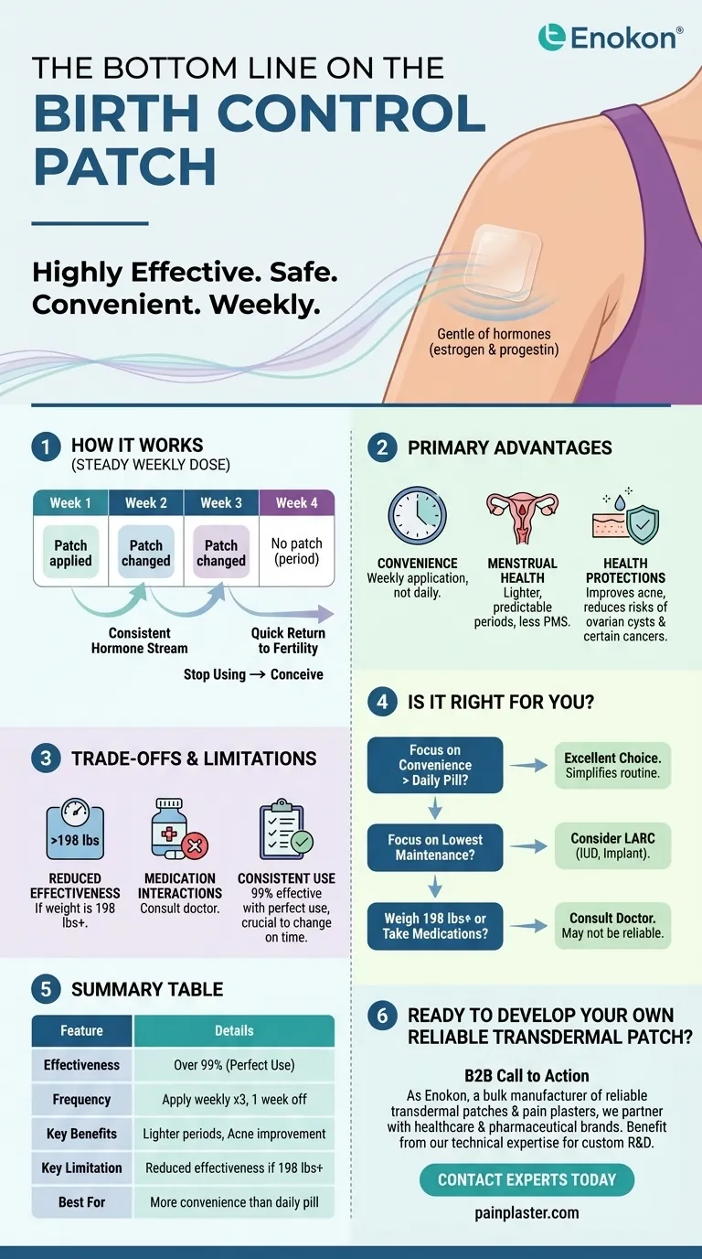 В чем суть противозачаточного пластыря?Удобная, эффективная гормональная контрацепция Визуальное руководство