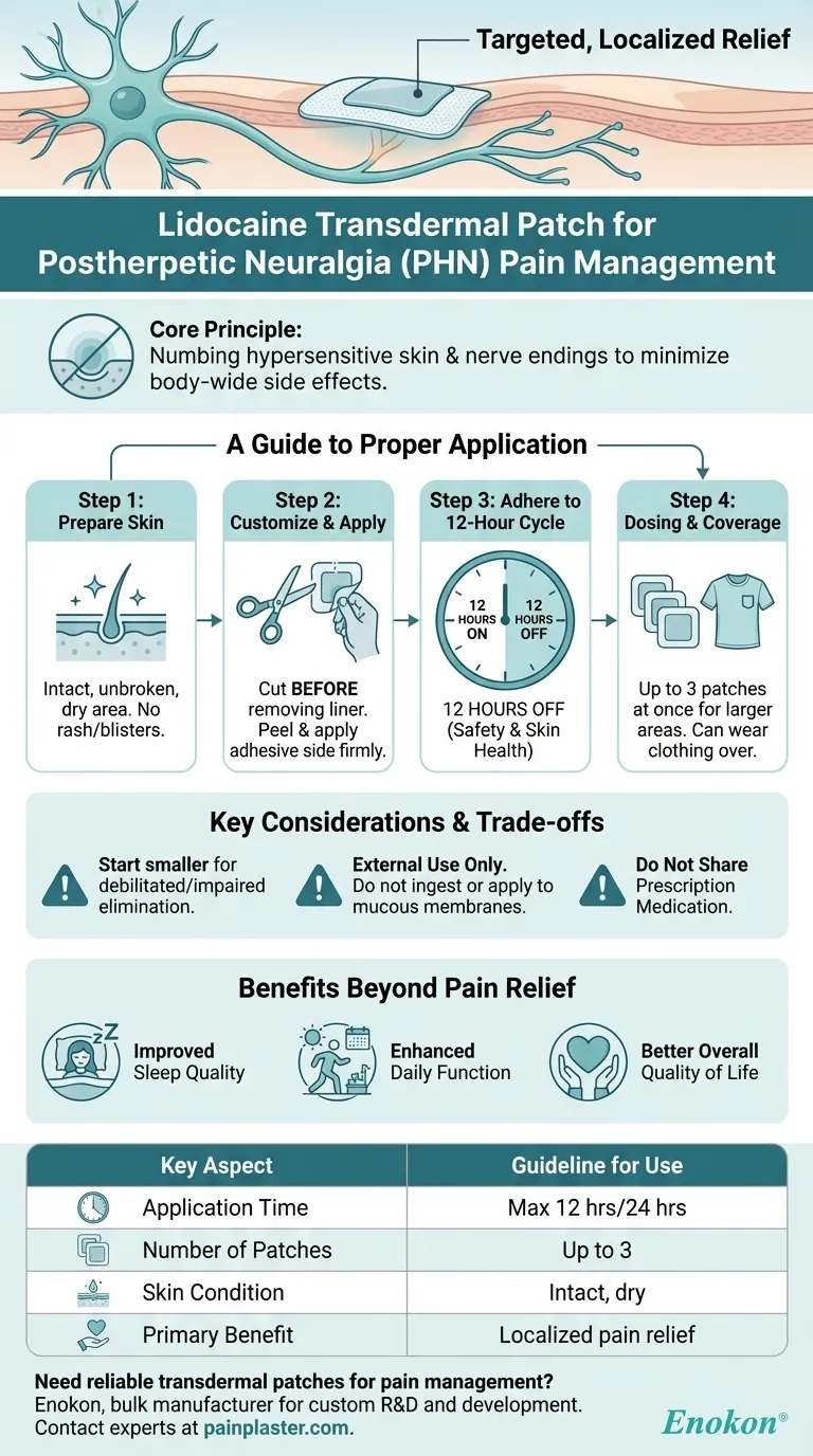 Wie wird Lidocain transdermales Pflaster bei postherpetischer Neuralgie eingesetzt?Leitfaden für sichere und wirksame Linderung Visuelle Anleitung