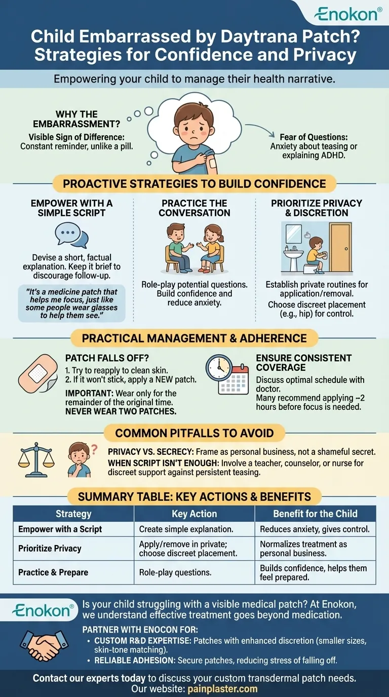 子供がデイトラナパッチを恥ずかしがったらどうすればいい？自信を持たせ、サポートする ビジュアルガイド