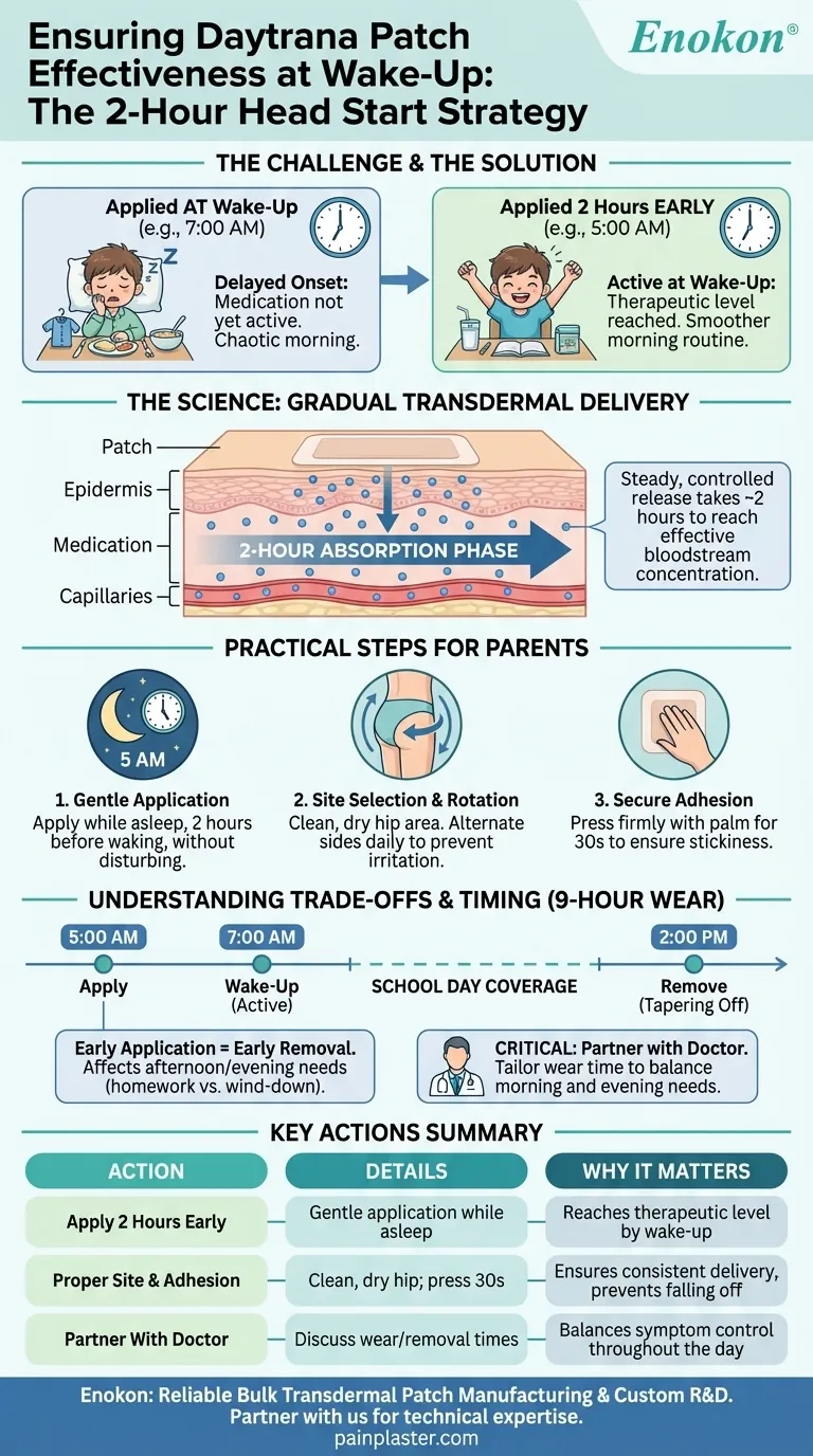 كيف يمكن للوالدين التأكد من أن لاصقة دايترانا تعمل عندما يستيقظ الطفل؟تحسين علاج اضطراب فرط الحركة ونقص الانتباه وفرط النشاط لطفلك دليل مرئي