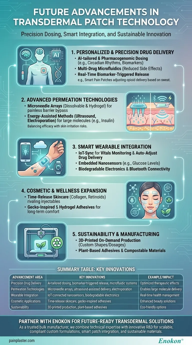 経皮パッチ技術に期待される今後の進歩とは？次世代ドラッグデリバリーを形成するイノベーション ビジュアルガイド