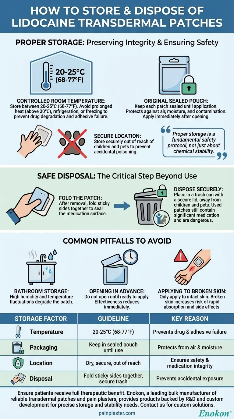 リドカイン経皮パッチの保管方法は？安全性と有効性のための必須ガイドライン ビジュアルガイド
