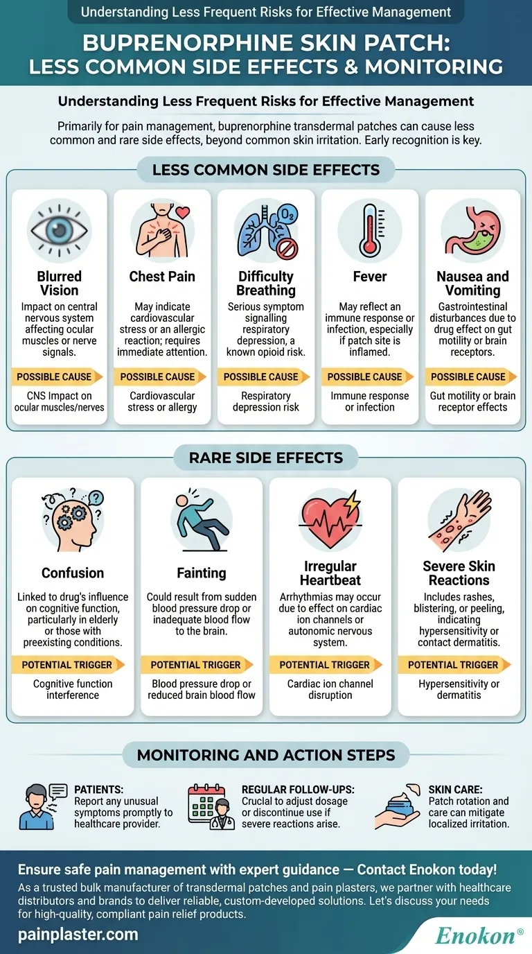 丁丙诺啡皮肤贴有哪些不常见的副作用？了解风险 图解指南