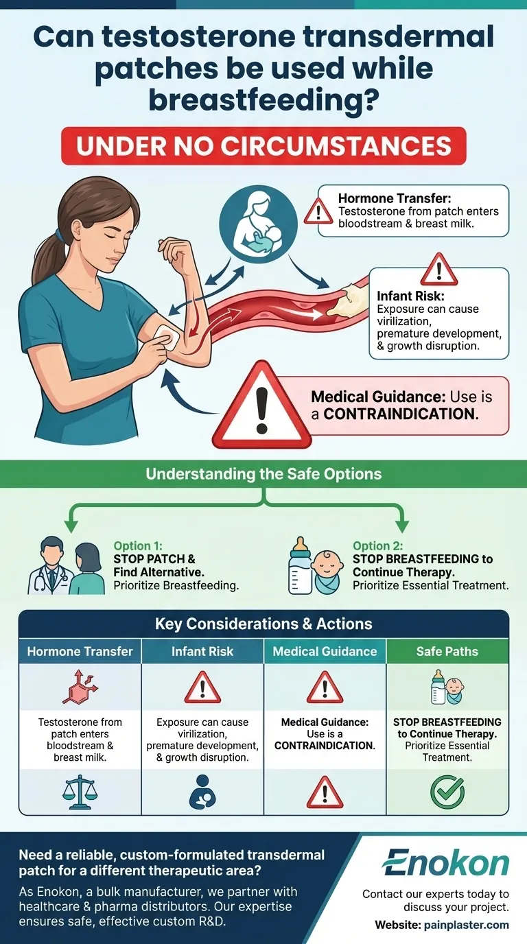 هل يمكن استخدام لصقات التستوستيرون عبر الجلد أثناء الرضاعة الطبيعية؟المخاطر والبدائل دليل مرئي