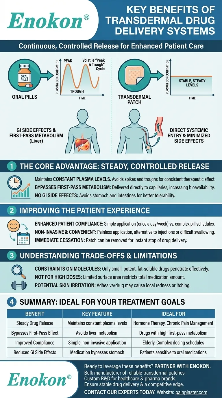 ¿Cuáles son las principales ventajas de los sistemas transdérmicos de administración de fármacos?Mejoran el tratamiento con precisión y comodidad Guía Visual