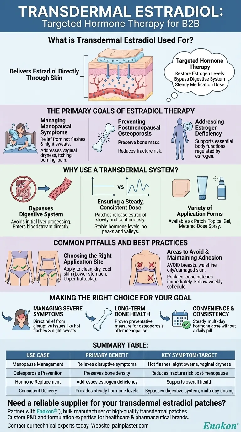 透皮雌二醇有什么用途？主要优点和应用说明 图解指南