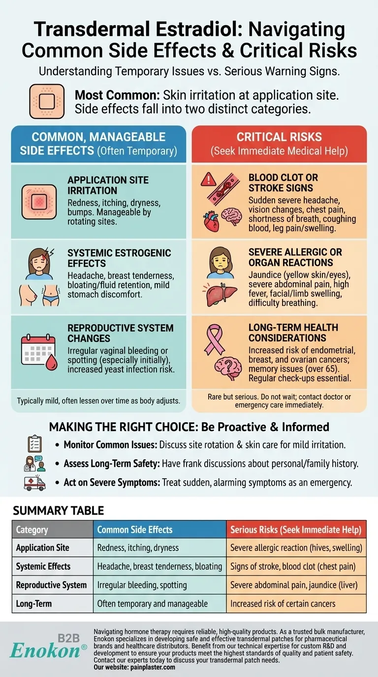 透皮雌二醇最常见的副作用是什么？主要风险和安全提示 图解指南