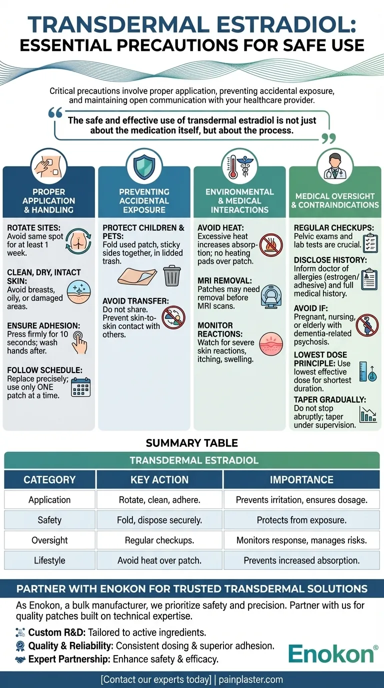 Que precauções devem ser tomadas quando se utiliza estradiol transdérmico?Dicas de segurança essenciais para a terapia hormonal Guia Visual