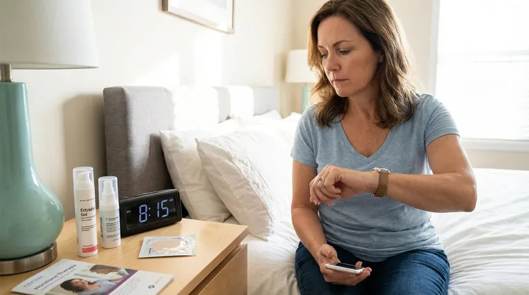 エストラジオールスプレーまたはゲルの投与が遅れた場合はどうすればよいですか？飲み忘れを安全に管理する