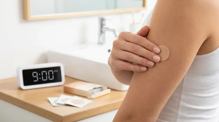 What should be done if a dose of estradiol patch is missed? Restore Hormone Stability Safely