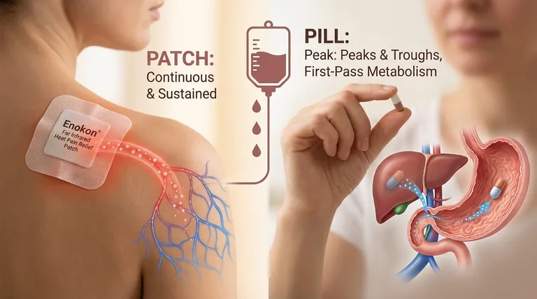 How does the patch's medication delivery differ from oral medications? A Guide to Steady, Targeted Relief