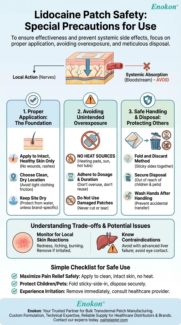 What special precautions apply to lidocaine patch use? Essential Safety Guide for Maximum Relief Visual Guide