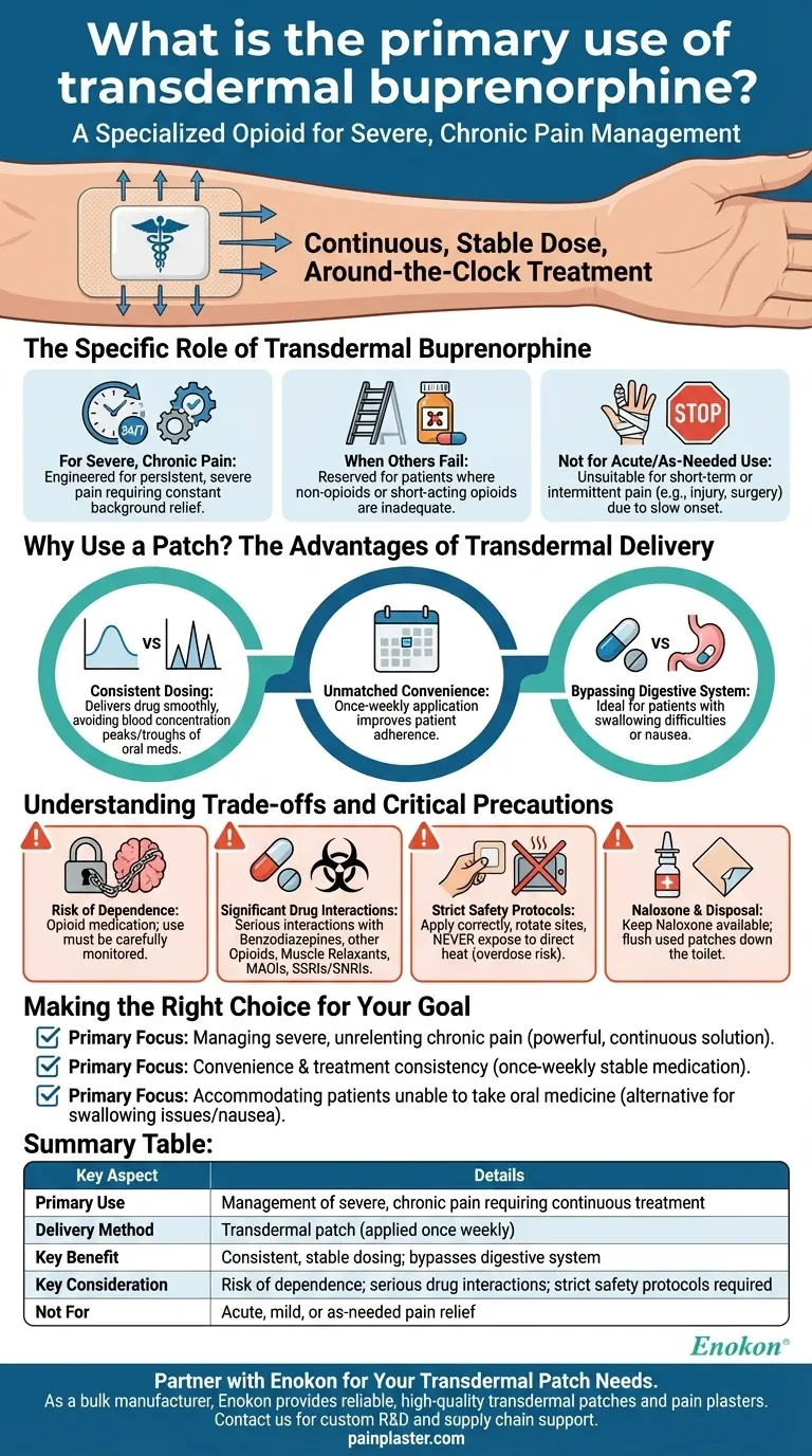 透皮丁丙诺啡的主要用途是什么？缓解慢性疼痛的主要益处 图解指南