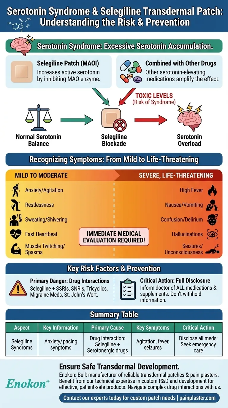 セロトニン症候群とは何ですか？セレギリン経皮吸収パッチとの関係は？リスクと管理 ビジュアルガイド