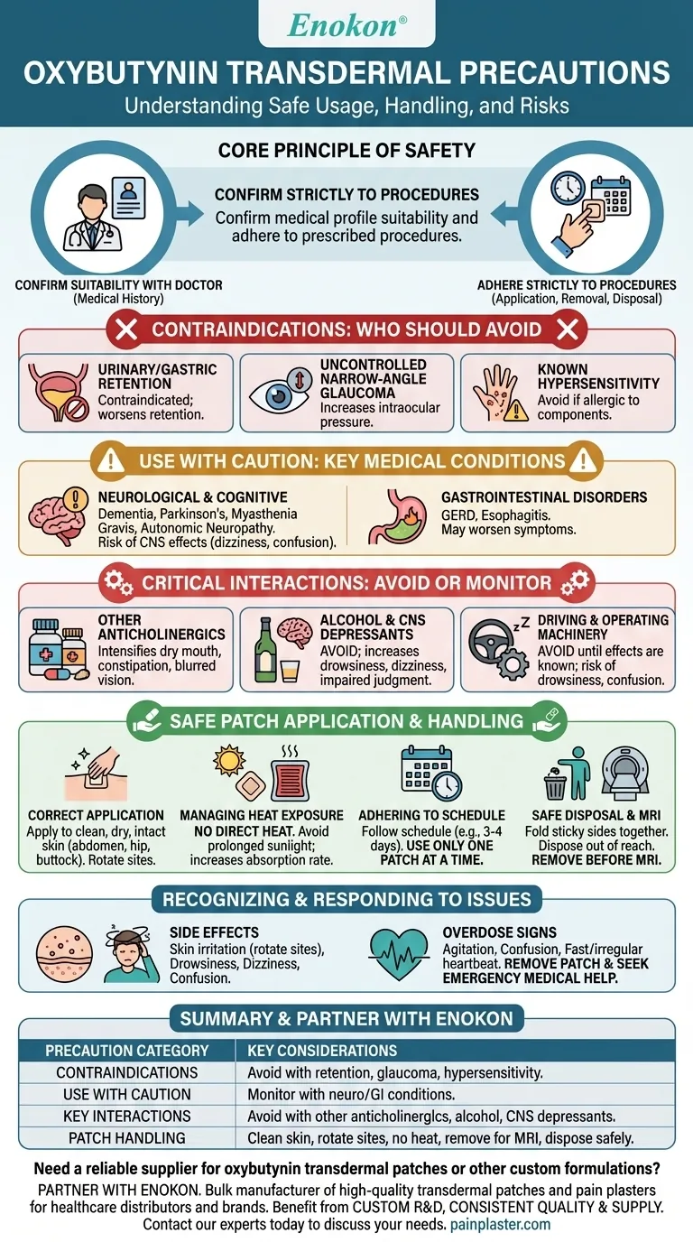 使用透皮奥昔布宁时有哪些注意事项？有效治疗的基本安全提示 图解指南