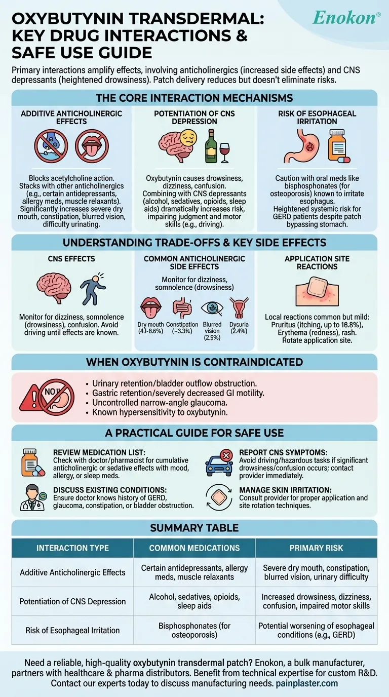 オキシブチニン経皮投与と関連する薬物相互作用は？主なリスクと安全性のヒント ビジュアルガイド