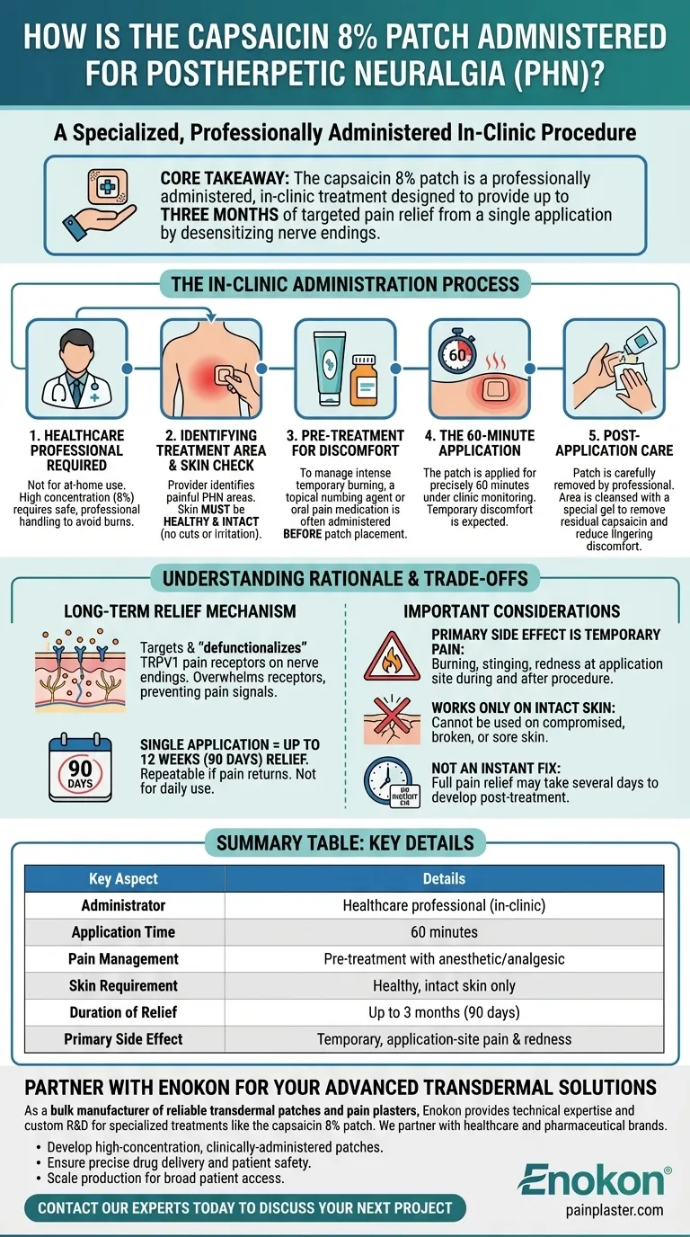 ¿Cómo se administra el parche de capsaicina al 8% para la neuralgia postherpética (NPH)?Un enfoque específico para el alivio del dolor Guía Visual